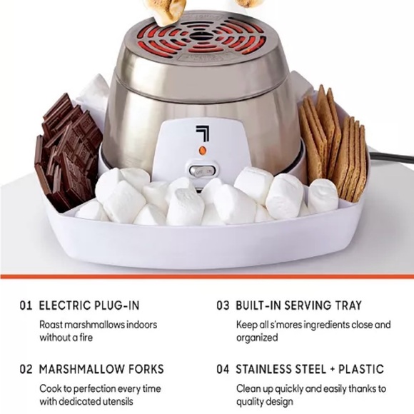 Sharper Image Electric Tabletop S'mores Maker, NEW - Picture 3 of 16